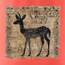 Egyptské hieroglyfy srnka