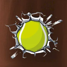 Tenisový míč v triku