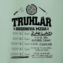 Hodinová mzda truhlář