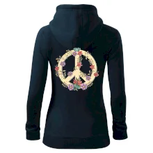 Peace symbol pískový