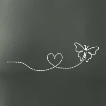 Dráha letu motýla - srdce