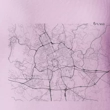 Černobílá mapa Brno Černobílá mapa Brno