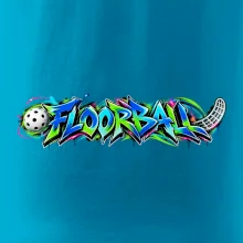 Florbalové graffiti v neonových barvách