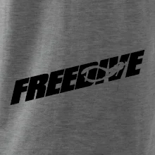 Freedive - nápis s potápěčem