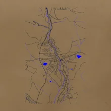 Vrchlabí - Mapa s vodními toky