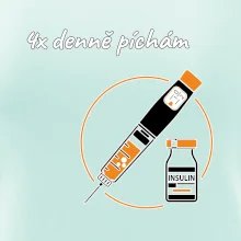 4x denně píchám Insulin