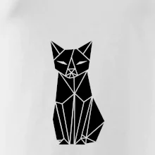 Origami kočka zepředu