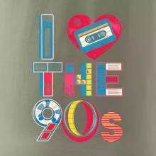 I love 90s - srdce a kazeta