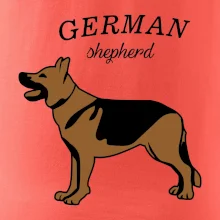 Německý ovčák - hnědý s nápisem