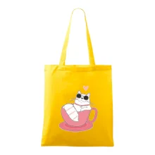 Hustá kočka v hrníčku