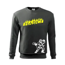 Hasič stojící - nápis hasiči - Velký nápis  na zádech