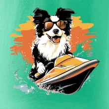 Border Kolie na vodním skútru