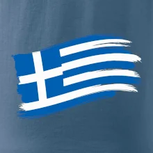 Řecko vlajka - štětkou