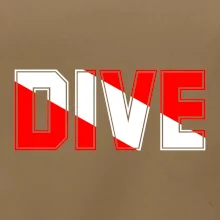 Dive nápis vlajka
