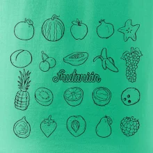 Frutarián ovoce ve čtverci