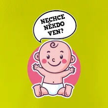 Nechce někdo ven - Triko pro porodní asistentku