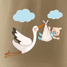 Čáp čekáme miminko - kluk