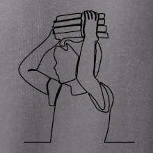 Student a kniha jedním tahem