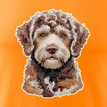 Lagotto romagnolo vyšívaná hlava na prsu