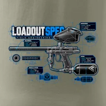 Technický výkres loadout spec paintball