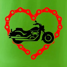 Moto srdce řetěz - chopper