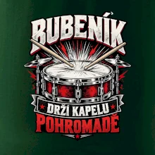 Bubeník drží kapelu pohromadě - červený rockový buben