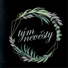 Tým nevěsty květinový kruh zelený