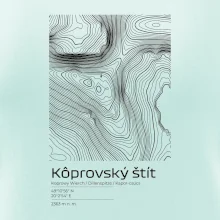 Kôprovský štít - vrstevnice v obdélníku