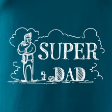 Kreslený nápis super dad