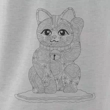 Kočka mávající mandala