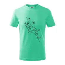 Lezecká stěna jedním tahem