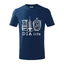 D I A life - kreslený insulin injekce a glukometr D I A life - kreslený insulin injekce a glukometr