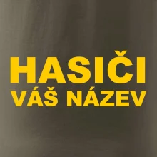 Hasiči - žlutý nápis - váš název sboru