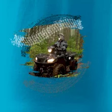 ATV čtyřkolka v lese