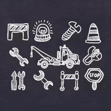 Odtahová služba - ikony