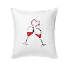 Víno je láska jednoduchý nákres