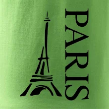 Paris nápis Eiffelovka na výšku