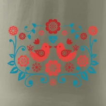 folklor - dva červení ptáčci