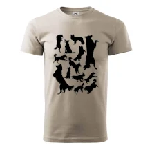 Border kolie siluety