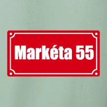 Jméno a věk - uliční cedule - červená