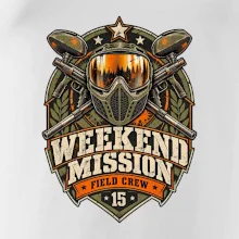 Víkendová mise vintage paintball odznak