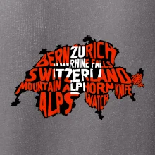 Mapy - názvy měst - Švýcarsko