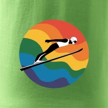 Skokan na lyžích v kruhu