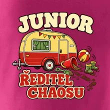 Junior ředitel chaosu dětský rodinný karavan