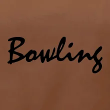Bowling nápis psací