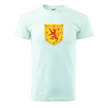 Skotský lev na hrudi