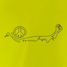 Pěst a symbol míru