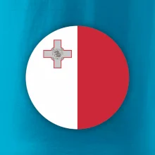 Vlajka Malta kulatá na prso