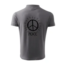 Peace symbol černobílý