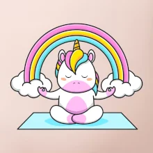 Yoga jednorožec - duha